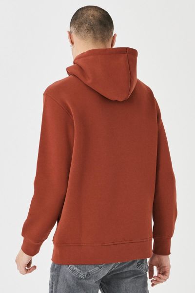 Lee L212021810 Erkek Kiremit Kapüşonlu Sweatshırt
