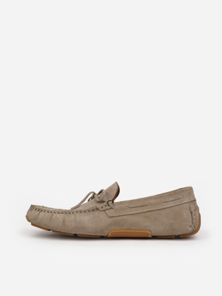Pierre Cardin 241012 Loafer Süet İp Detaylı Bej Erkek Ayakkabı