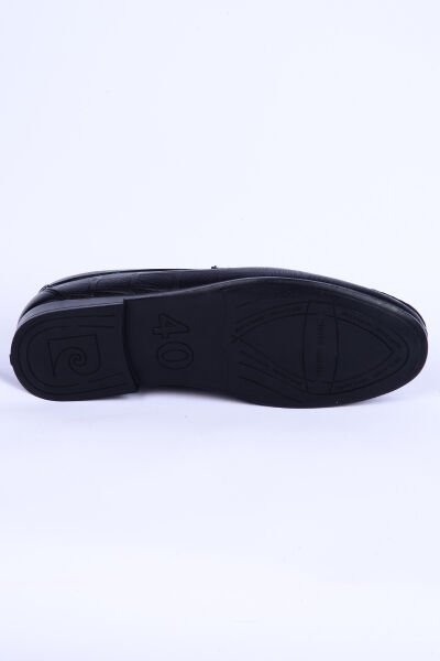Pierre Cardin 25104 Loafer Deri Önü Tokalı Desenli Siyah Günlük Erkek Ayakkabı