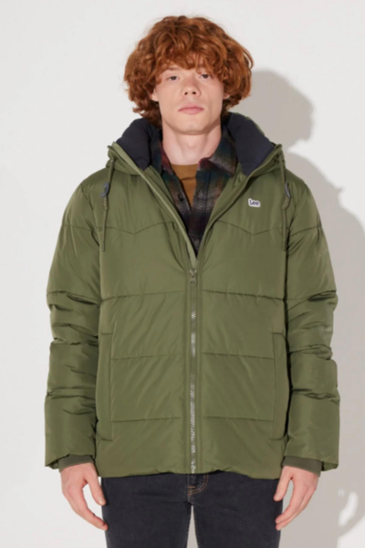 Lee L88BNYA61 Outwear Yağ Yeşili Erkek Mont