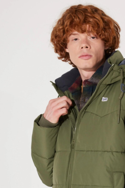 Lee L88BNYA61 Outwear Yağ Yeşili Erkek Mont