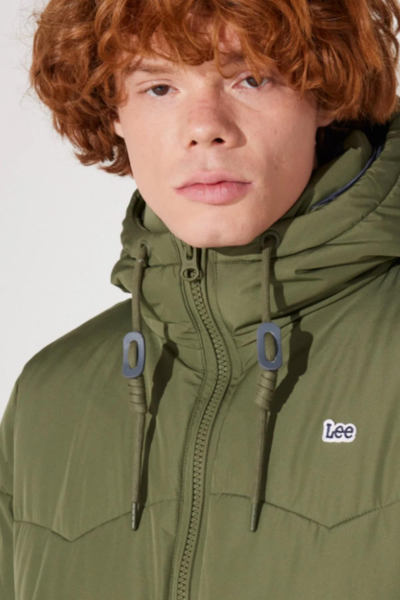 Lee L88BNYA61 Outwear Yağ Yeşili Erkek Mont