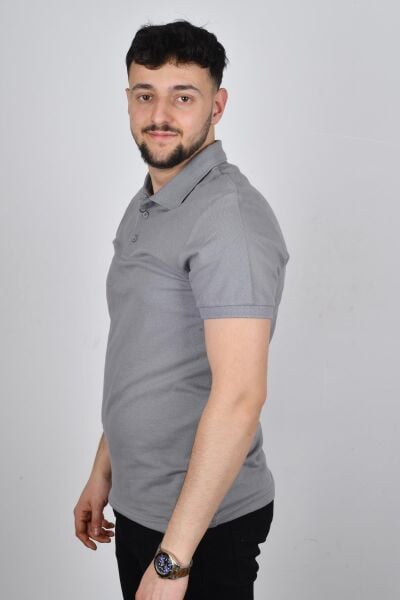 Cazador 22YCEEO04613 Erkek Açık Gri Polo Yaka  T-shırt