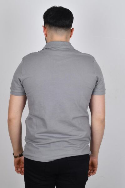Cazador 22YCEEO04613 Erkek Açık Gri Polo Yaka  T-shırt