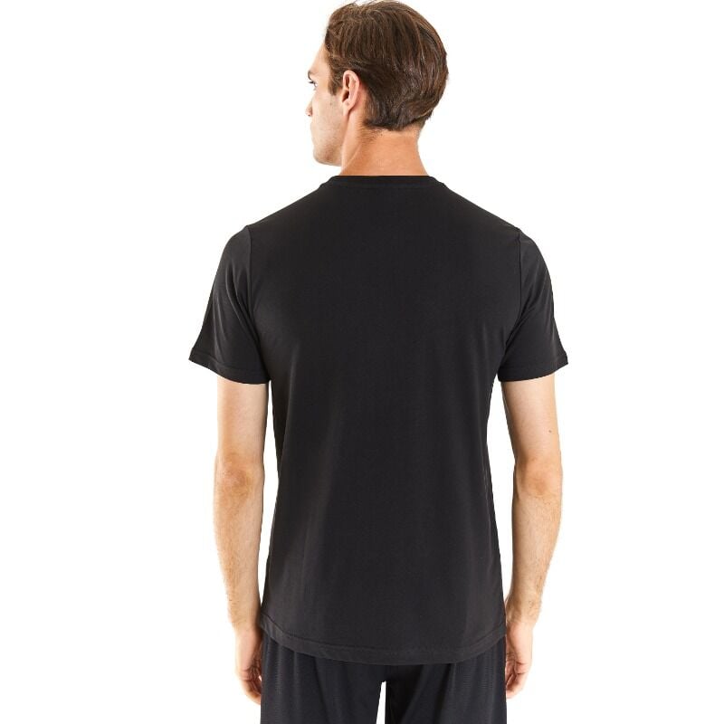 U.S Polo 1826122 Siyah Erkek Regular Fit Rahat Kesim Bisiklet Yaka Uspa Baskılo %100 Pamuk Tşört