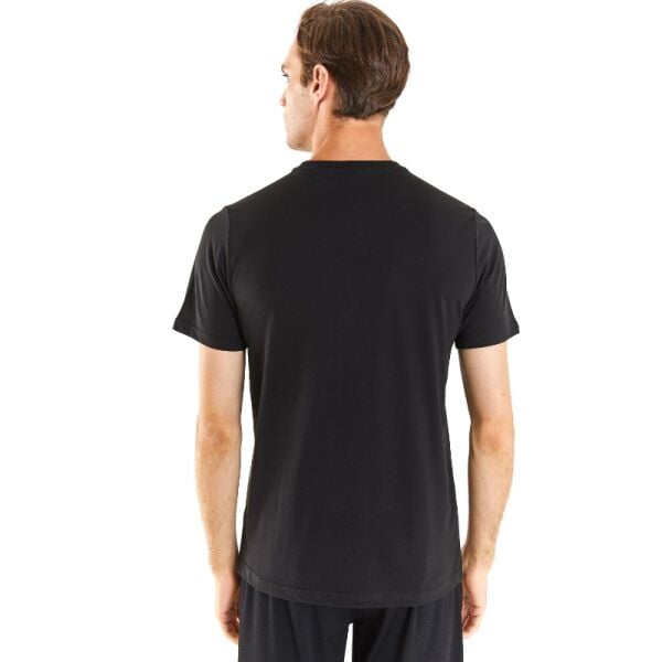 U.S Polo 1826122 Siyah Erkek Regular Fit Rahat Kesim Bisiklet Yaka Uspa Baskılo %100 Pamuk Tşört