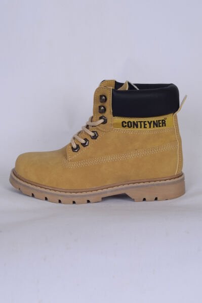 Walkway Conteyner 922 G Camel Nubuk Kadın Termo Taban  Bot Ayakkabı