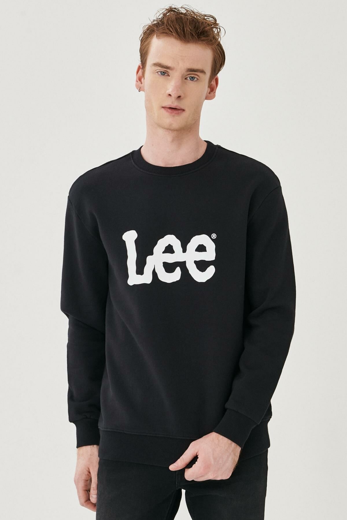 Lee L80XTJOJ  Erkek Haki Sweatshırt
