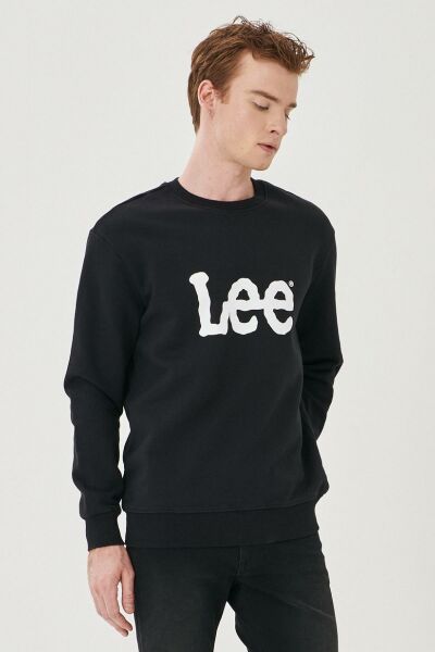 Lee L80XTJOJ  Erkek Haki Sweatshırt