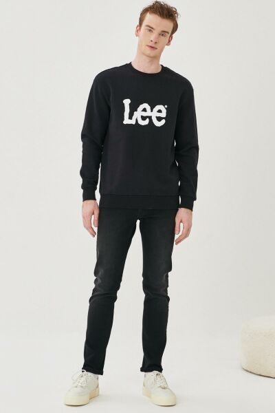 Lee L80XTJOJ  Erkek Haki Sweatshırt