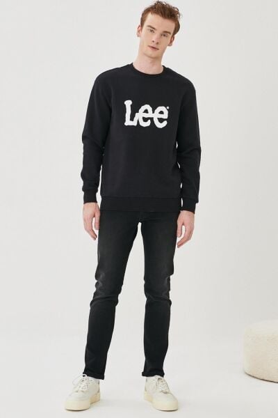Lee L80XTJOJ  Erkek Haki Sweatshırt