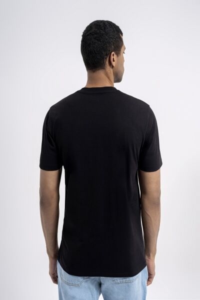 Loft 2035055 Siyah Erkek Regular Fit Bisiklet Yaka  Normal Kesim Loft Logo Yazı Baskılı %100 Pamuk Tşört