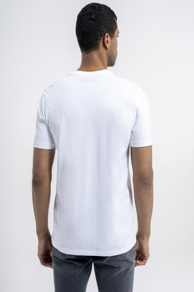 Loft 2035055 Beyaz Erkek Regular Fit Bisiklet Yaka  Normal Kesim Loft Logo Yazı Baskılı %100 Pamuk Tşört