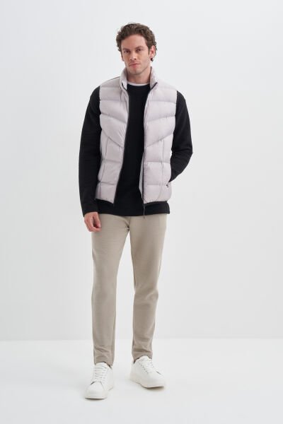 Cazador 24KCEEO01027 Taş Erkek Şişme Sıfır Kollu Mikro Yelek