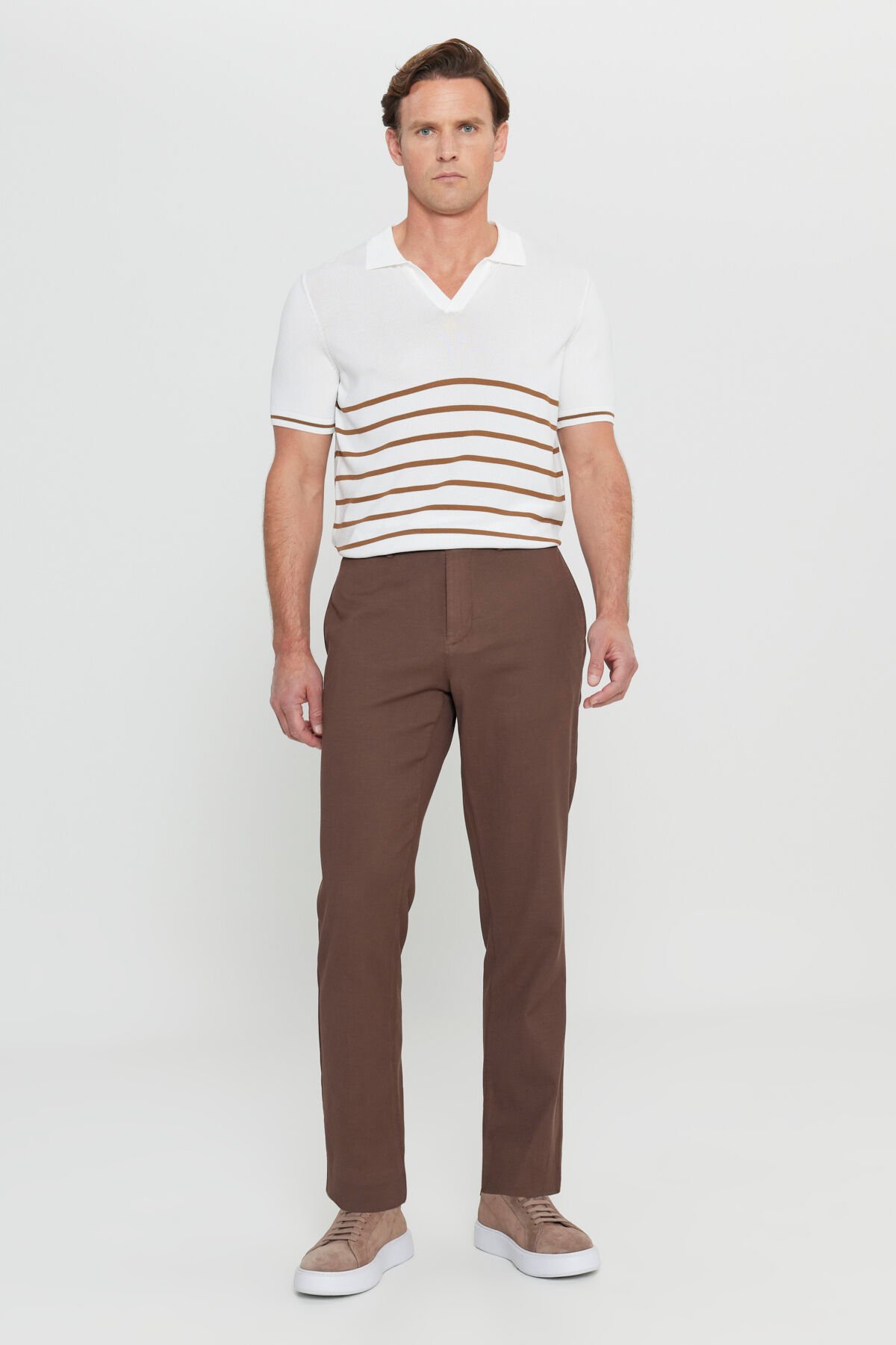 Altınyıldız ACE001252190 Vizon Erkek Normal Bel Normal Paça Comfort Fit Pantolon