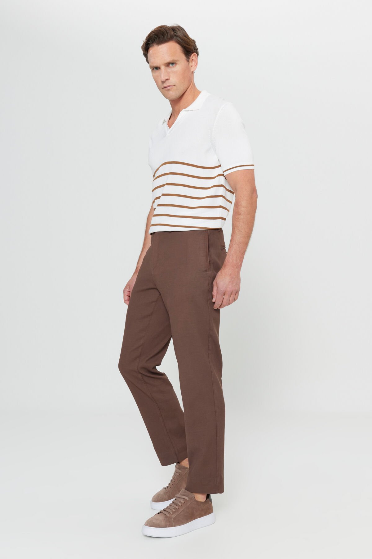 Altınyıldız ACE001252190 Vizon Erkek Normal Bel Normal Paça Comfort Fit Pantolon