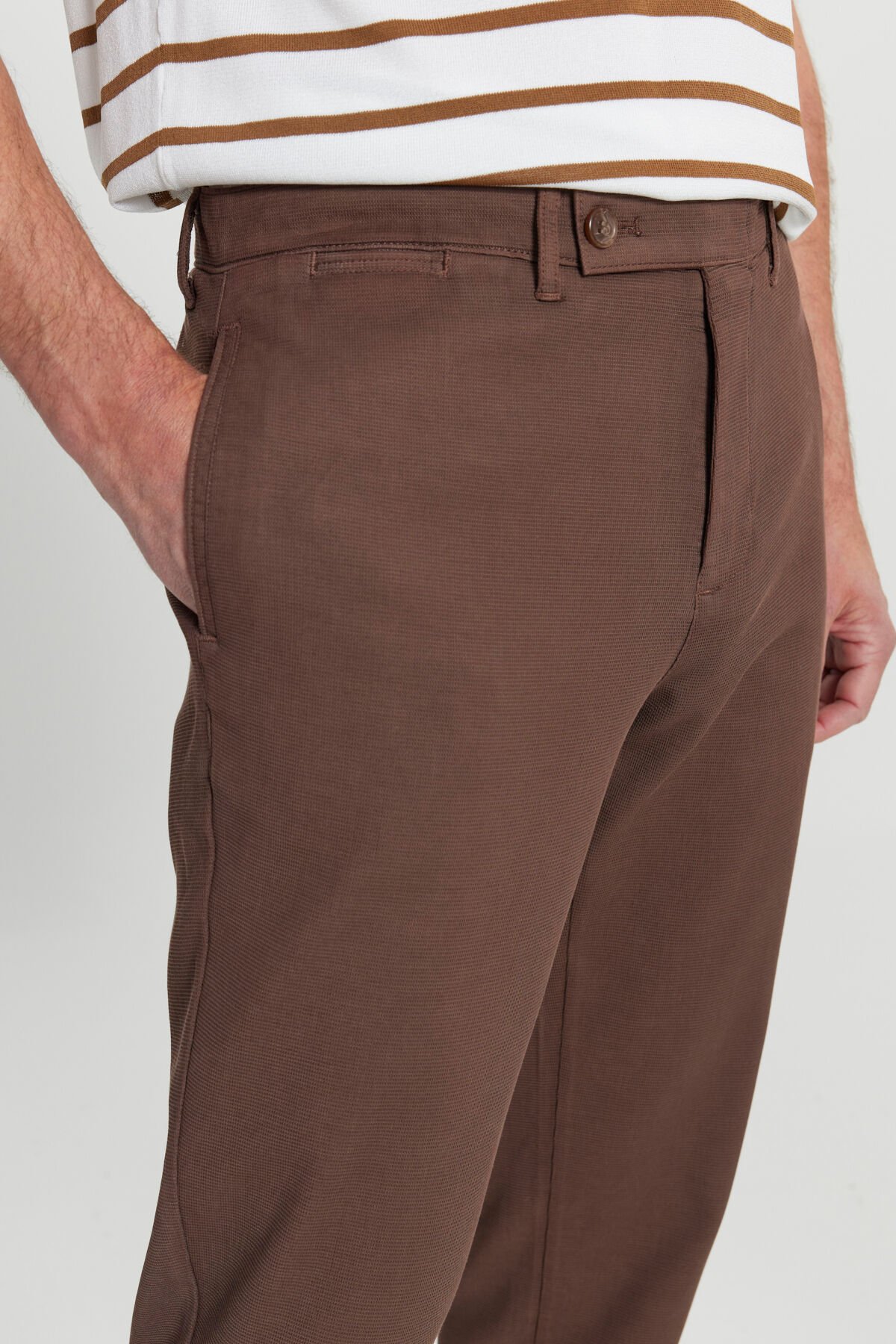 Altınyıldız ACE001252190 Vizon Erkek Normal Bel Normal Paça Comfort Fit Pantolon