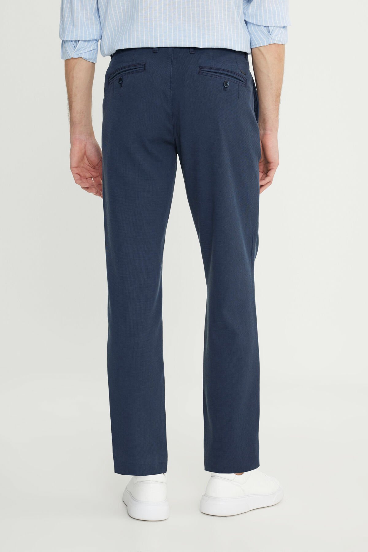 Altınyıldız ACE001252190 Lacivert Erkek Normal Bel Normal Paça Comfort Fit Pantolon