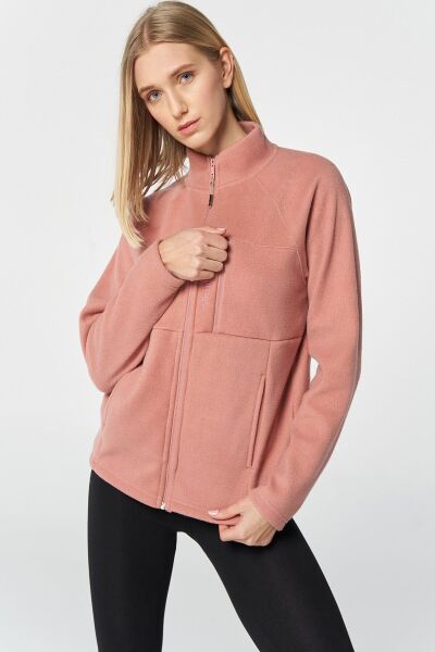 Hummel 921725-9859 Pudra Önü Fermuarlı Kadın Polar