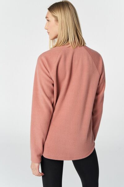 Hummel 921725-9859 Pudra Önü Fermuarlı Kadın Polar