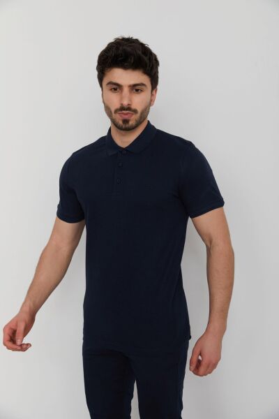 Cazador 22YCEEO04613 Erkek Lacivert Polo Yaka  T-shırt