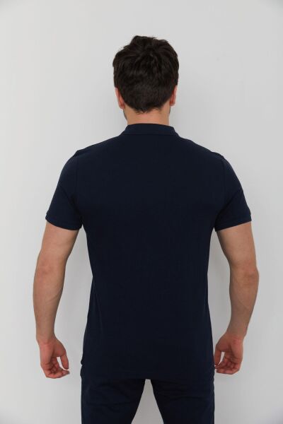 Cazador 22YCEEO04613 Erkek Lacivert Polo Yaka  T-shırt