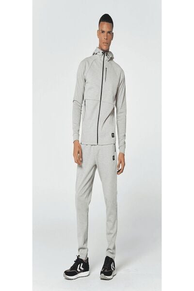 Hummel 931665-2006 Gri Yanları Cepli Beli Lastikli Erkek Eşofman Altı