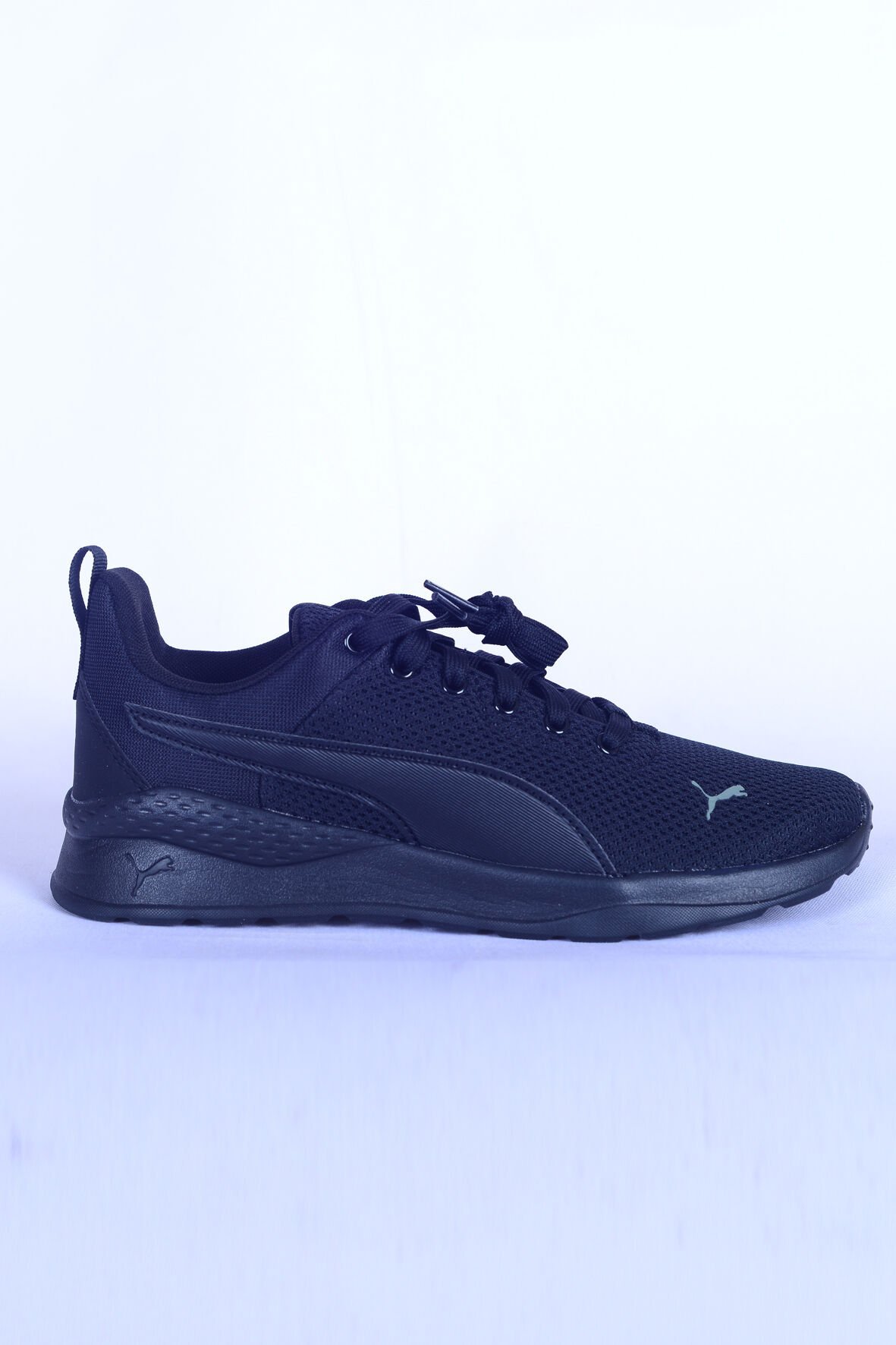 Puma 372004 10 Anzarun Lite Jr Bağcıklı Fileli Yandan Logolu Ortapedik Taban Siyah Kadın Günlük Spor Ayakkabı