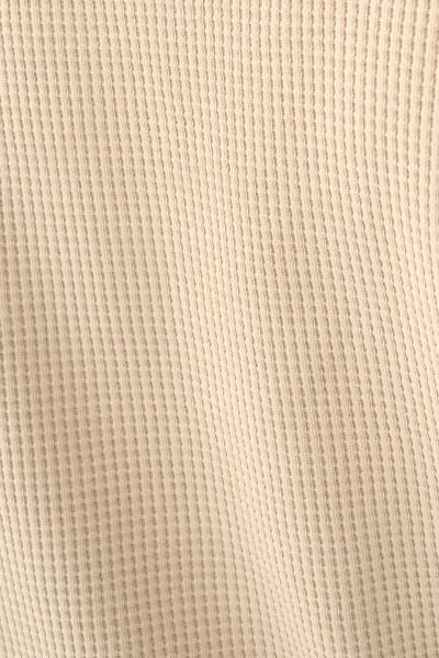 Loft 2033363 Taş Erkek Bisiklet Yaka Lif Desenli Regular Fit Sweat Tshirt