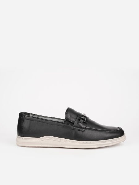 Pierre Cardin 191074 Deri Önü Tokalı Hafif Taban Siyah Günlük Erkek Ayakkabı