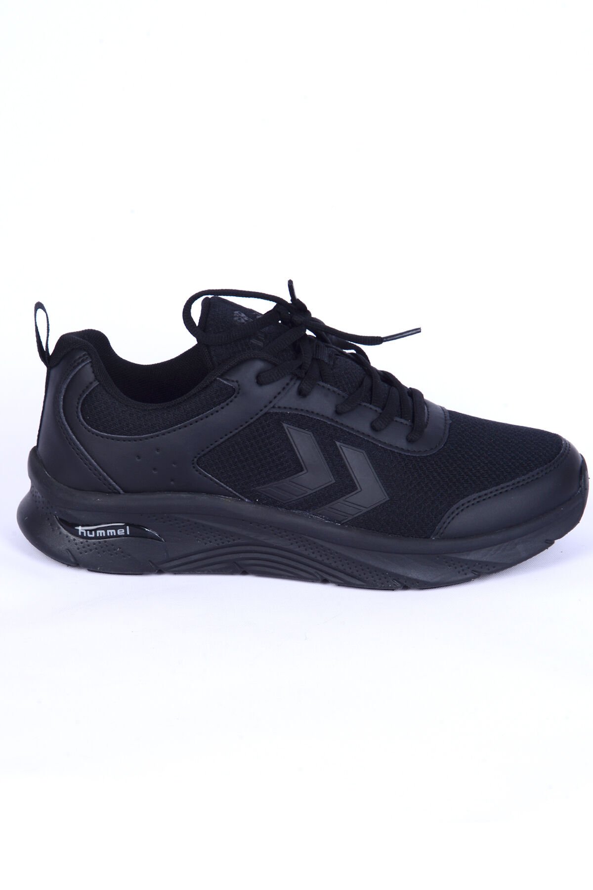 Hummel 900462-2042 Avila Fileli Şevron Detay Faylon Taban Esnek Hafif Siyah Günlük Unisex Spor Ayakkabı