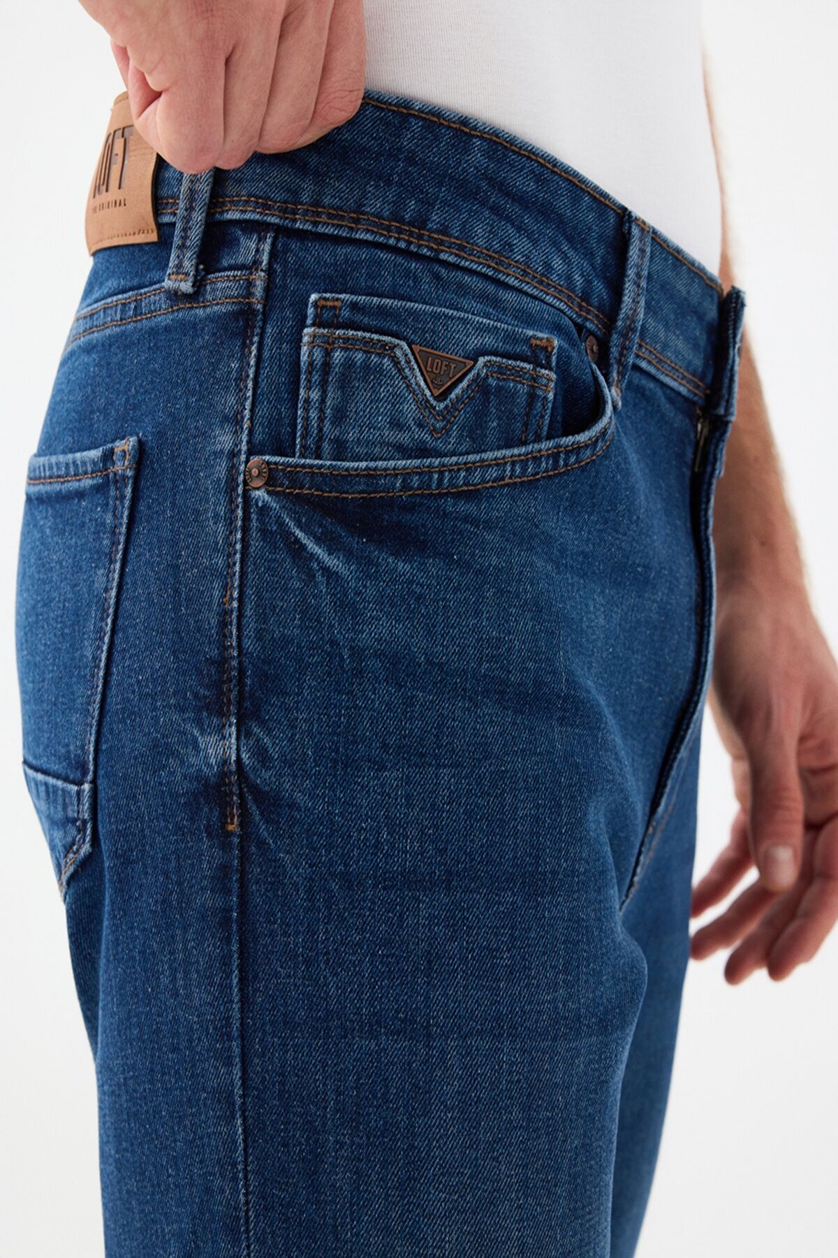 Loft 2035687 Ricardo Koyu Mavi Erkek Normal Bel Normal Paça Kot Pantolon