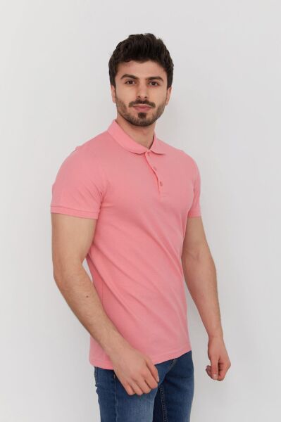 Cazador 22YCEEO04613 Erkek Pembe Polo Yaka  T-shırt