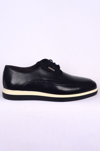 Pierre Cardin 1190141 PREMIUM Siyah Erkek Bağcıklı Rahat Taban Detaylı Günlük Ayakkabı