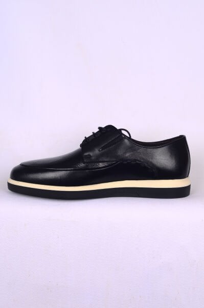 Pierre Cardin 1190141 PREMIUM Siyah Erkek Bağcıklı Rahat Taban Detaylı Günlük Ayakkabı