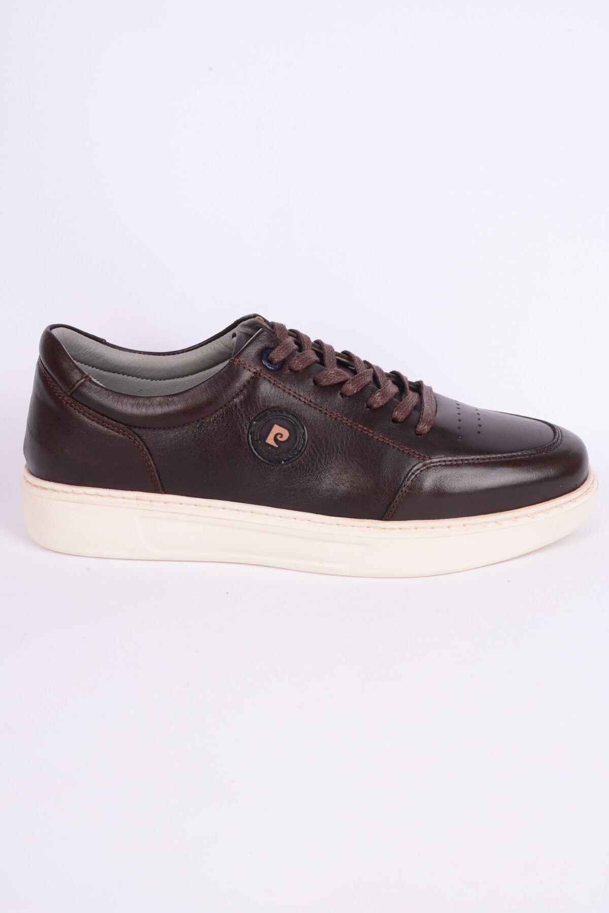 Pierre Cardin 42114 Deri Rahat Taban Bağcıklı Esnek Rahat Kahverengi Günlük Erkek Sneaker Ayakkabı