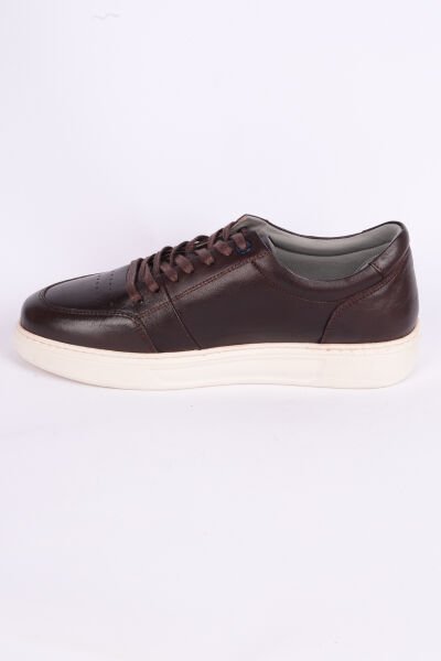 Pierre Cardin 42114 Deri Rahat Taban Bağcıklı Esnek Rahat Kahverengi Günlük Erkek Sneaker Ayakkabı