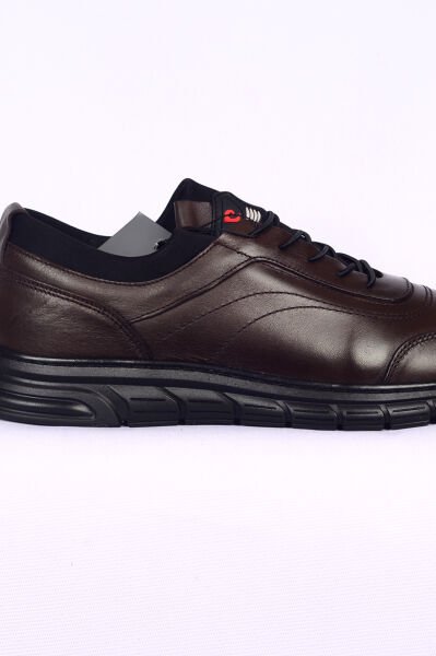 Pierre Cardin 90120 CASUAL Kahverengi Erkek Deri Hafif Taban Bağcıklı Günklük Ayakkabı