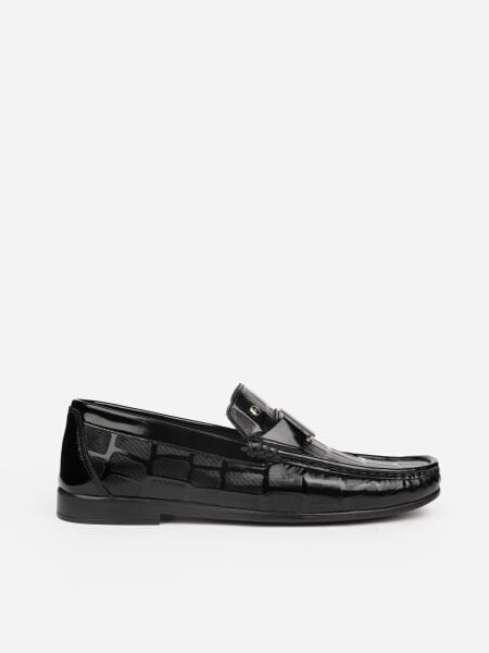 Pierre Cardin 25104 Loafer Rugan Deri Önü Tokalı Siyah Günlük Erkek Ayakkabı