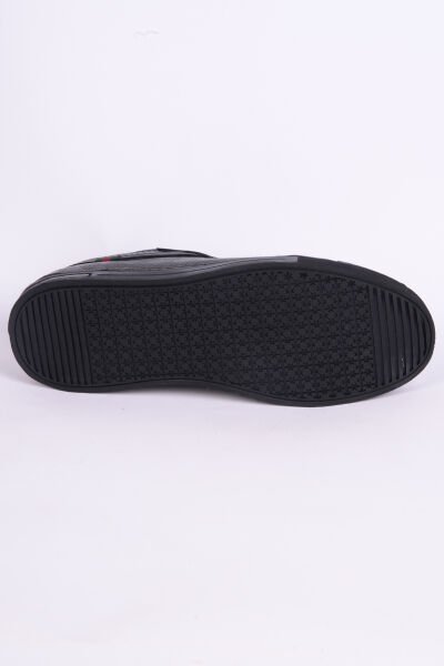 Pierre Cardin 10206 Deri Rahat Taban Bağcıklı  Desenli Esnek Rahat Siyah Günlük Erkek Sneaker Ayakkabı