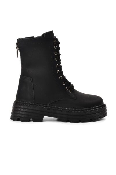 Ayakmod Bel2210ZN Kadın Siyah Deri Bot