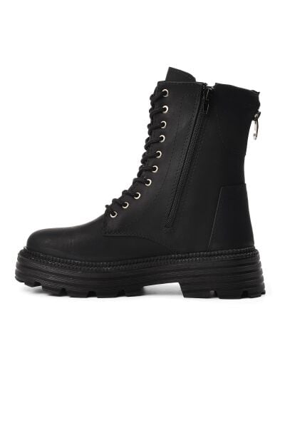 Ayakmod Bel2210ZN Kadın Siyah Deri Bot