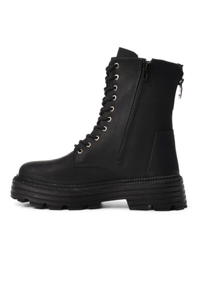 Ayakmod Bel2210ZN Kadın Siyah Deri Bot