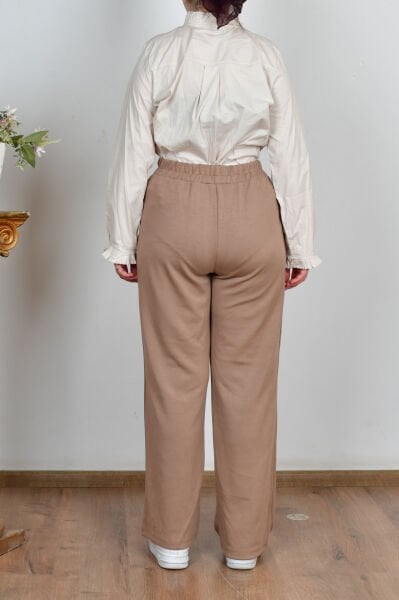 Allday BOB73037AL0 Vizon Kadın Yumuşak Dokulu Bol Paça Eşofman Altı