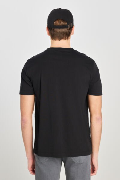 LEE L2510319001 Siyah Erkek Bisiklet Yaka Baskılı T-Shirt