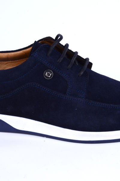 Pierre Cardin 36507 Süet Bağcıklı Ortopedik Taban Lacivert Günlük Erkek Ayakkabı