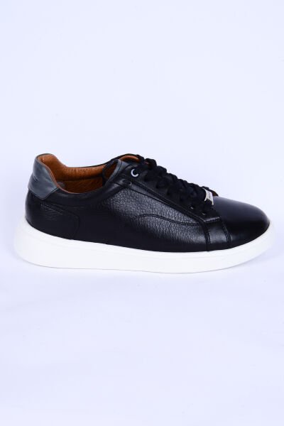 Pierre Cardin 63574 Deri Rahat Taban Bağcıklı Siyah Günlük Erkek Ayakkabı