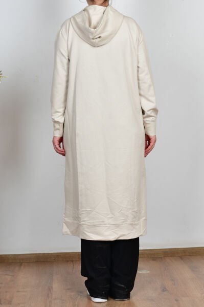 Allday B50083A0 Taş Kadın Kapüşonlu Rahat Tunik