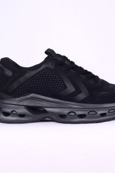 Hummel 900683-2042 HML HORIZON Suni Deri Ve Tekstil Üst Yüzey Rahat Taban Siyah-Siyah Kadın Spor Ayakkabı