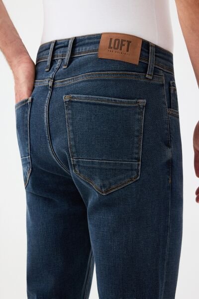 Loft LF2038394 Mavi Erkek Ricardo Slim Fit Nefes Alan Kumaş Esnek Kot Pantolon
